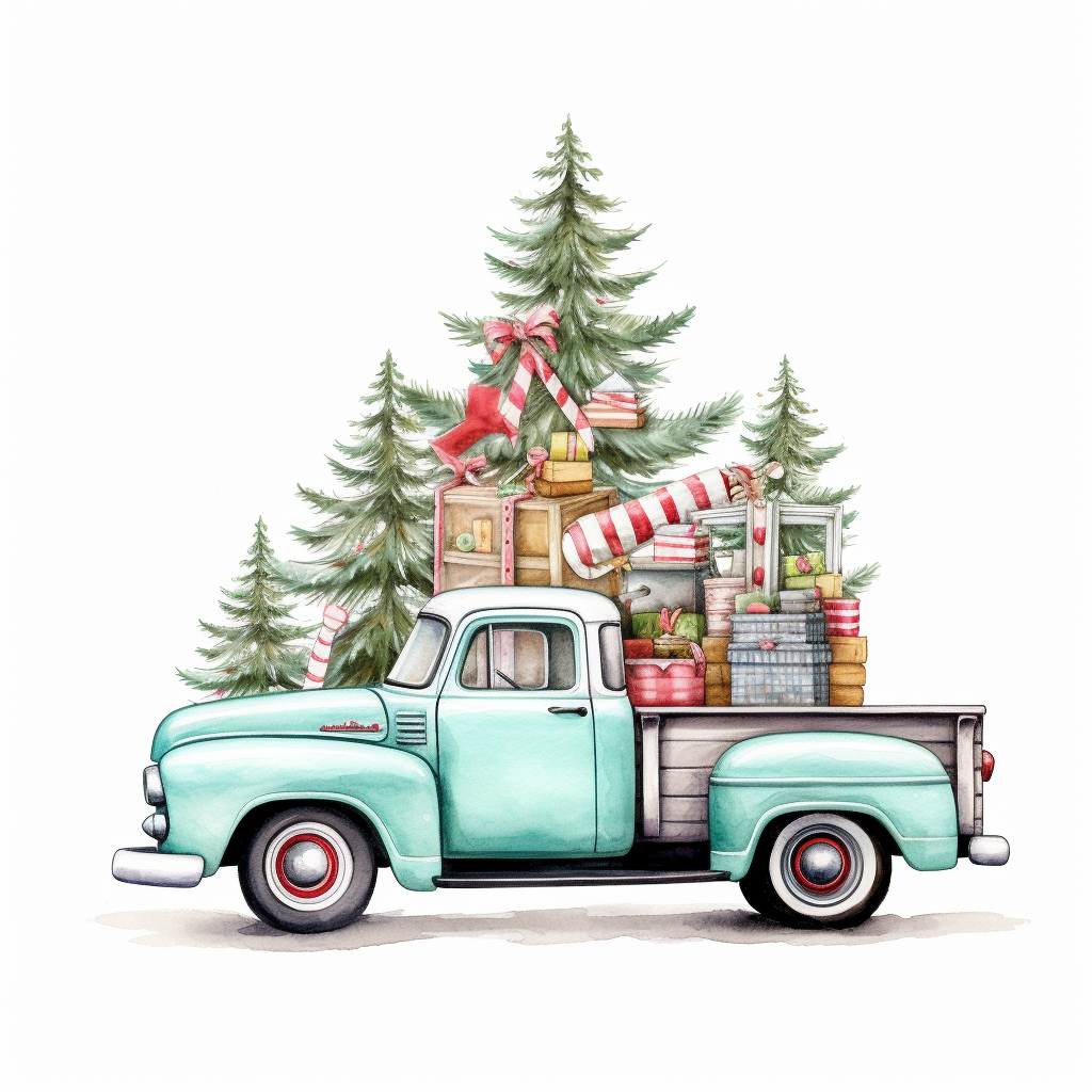 christmas tree black and white clipart