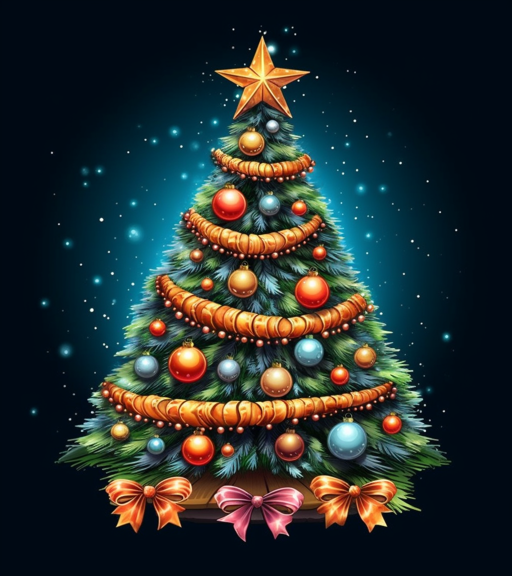 christmas trees clip art