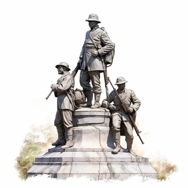 clipart Gettysburg National Military Park, Pennsylvania , America , interior design , photo realistic, white background