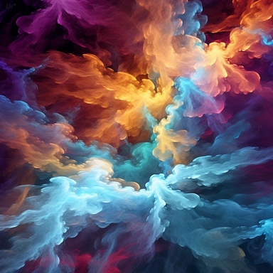 Clipart, A stunning nebula with vibrant colors and swirling gas clouds, hyperrealistic, hyper high definition