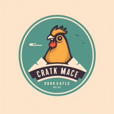 logo for chicken eggs, simple design, clipart, ar-15, border wall, bricks of sugar, ski mask, flea market, 1980s vibe, minimalistic design, urban brand recognition, famous, high end marketing, 2 color vector image, simple yet stylish, positive impact, in the style of a tee-shirt logo