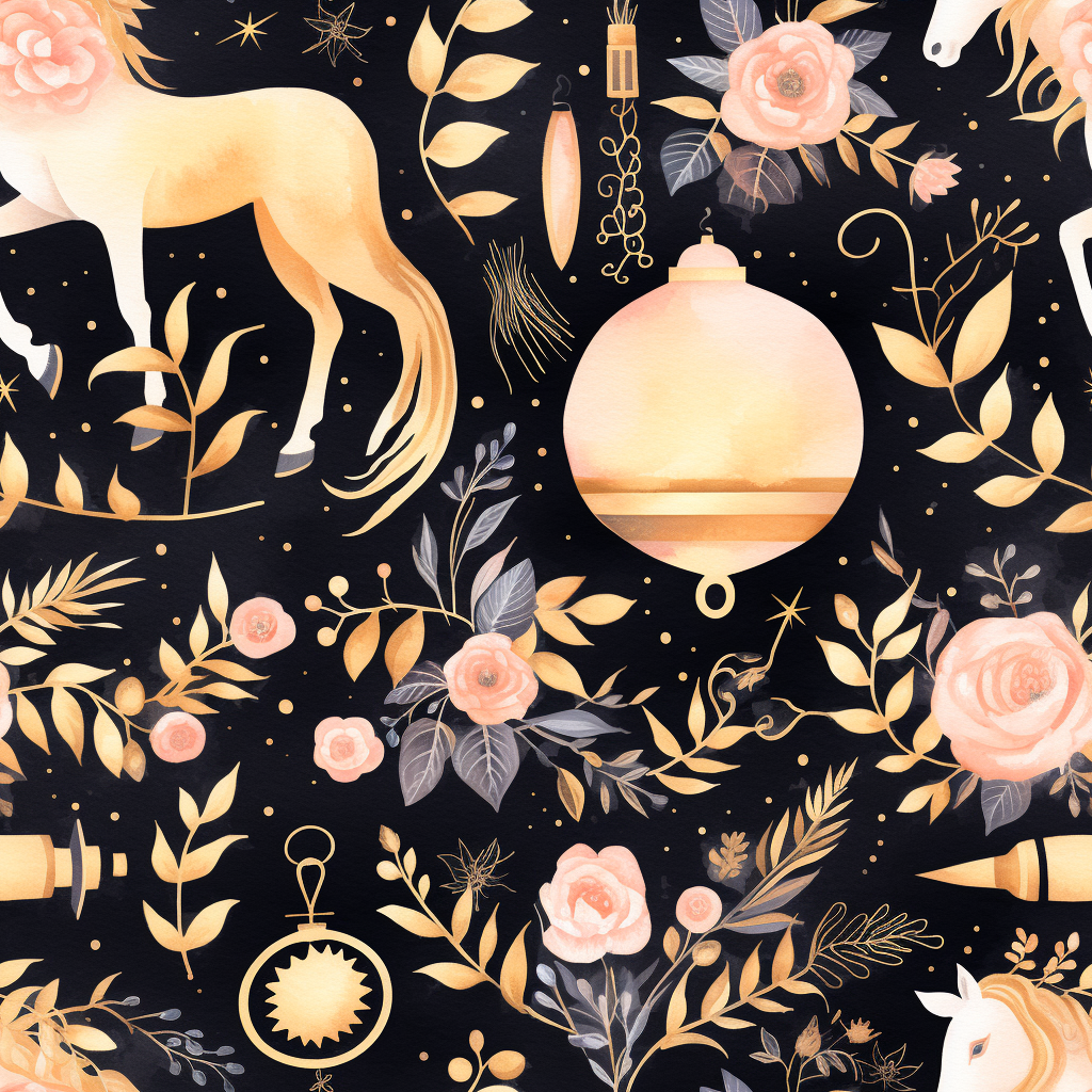 elegant unicorn cliparts