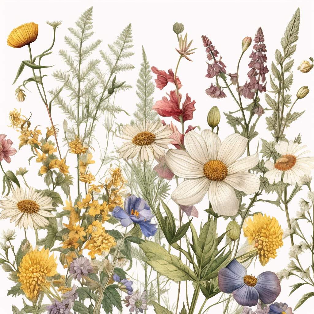 flowers border clipart