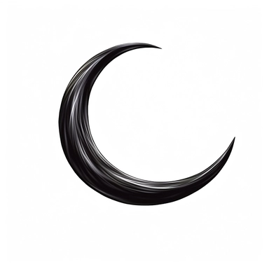 An illustration of a glowing beautiful Waxing Crescent Moon against white background, white background, clipart, PNG pure white background, high resolution, best quality