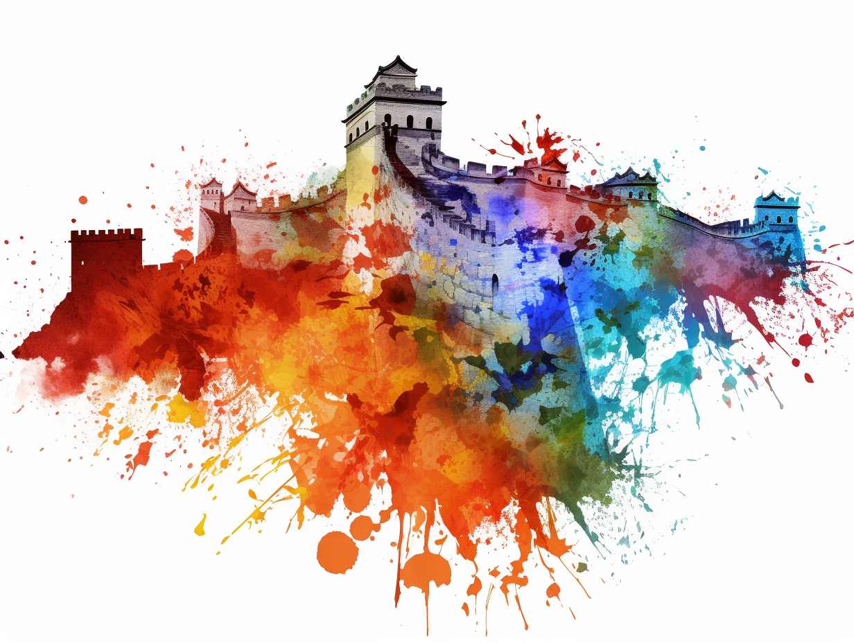 great wall of china clipart