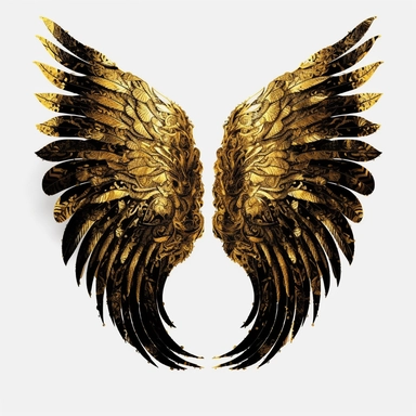 abstract devil wings, devil wings clipart, black colors Feather wings png, dark angel wings png, Angel clipart, Spiritual clipart, abstract clipart, Feather png ,vector , white background , plain white background,vector,hd,4k,8k,back view ,symmetric , armor plated , golden plated
