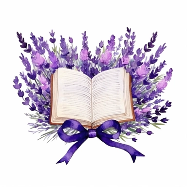 watercolor lavender compositions, lavender bouquet, lavender field, lavender field, lavender tea, lavender gate, heart shaped lavender bouquet, lavender floral frame, books with a ribbon, clipart sheet, perfectly spaced, evenly spaced, empty space around, white background