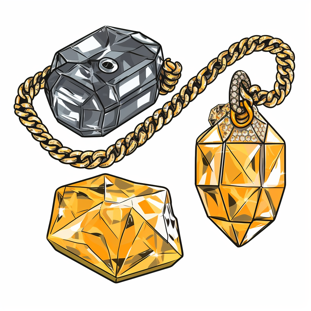 gold chain cliparts