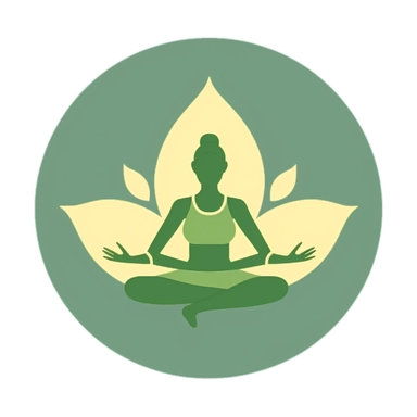 adorable simple yoga logo clipart, white background