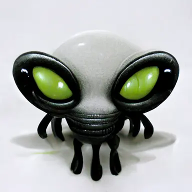 cute alien toys, rubber, plastic, entire body on a white background 2d, clipart