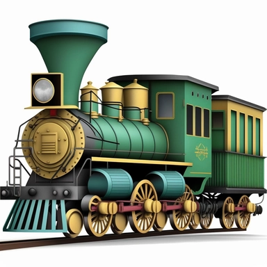 clipart train with wagons
