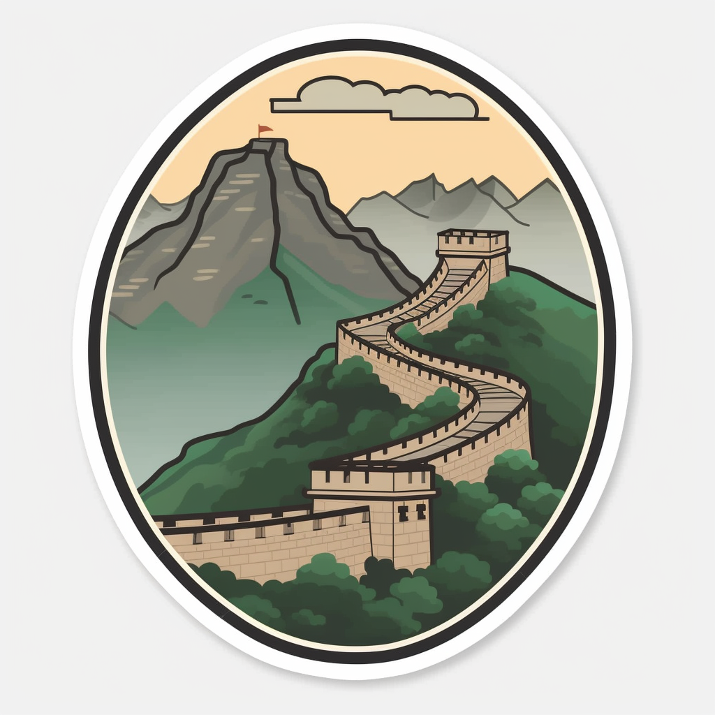 great wall of china clipart