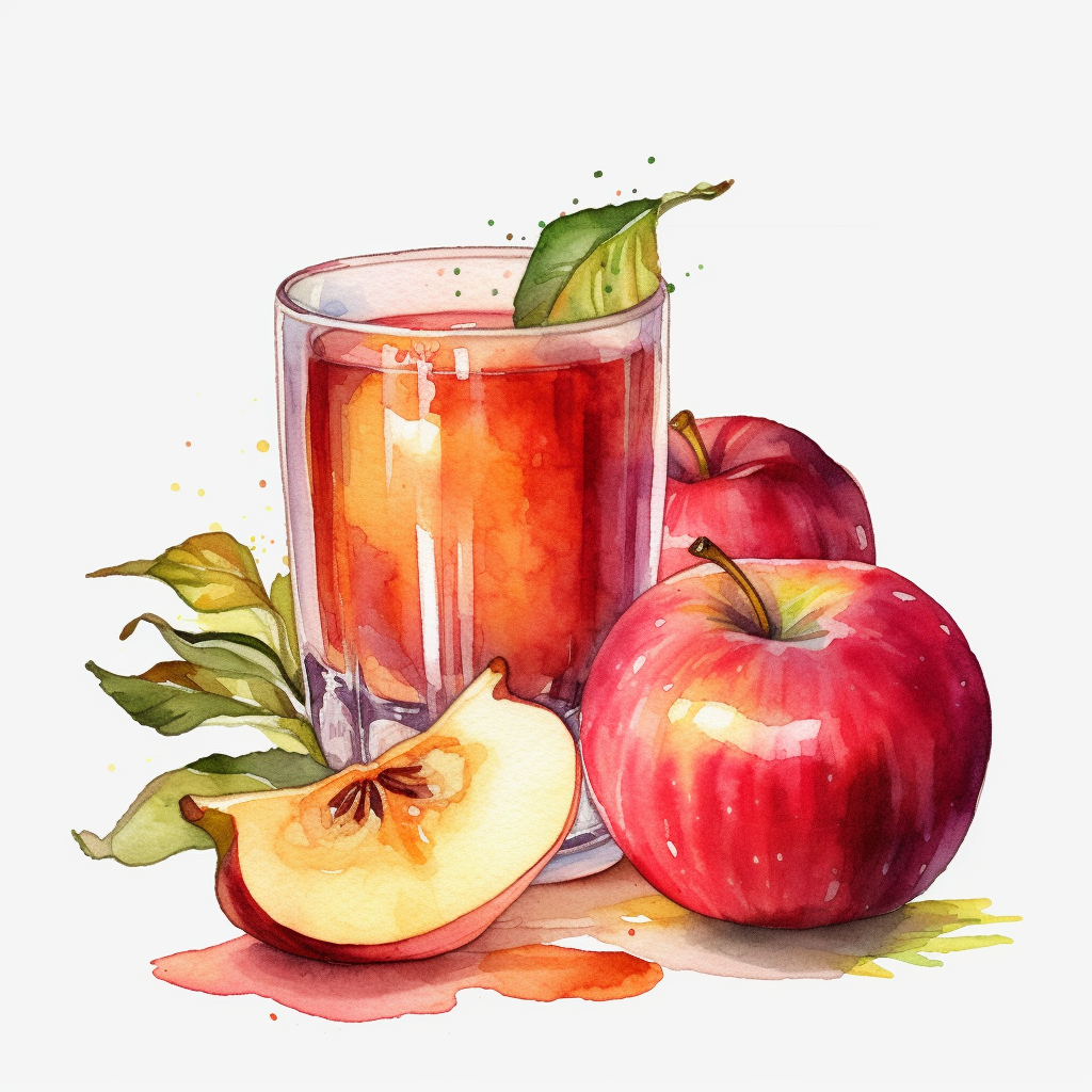 apple juice clipart