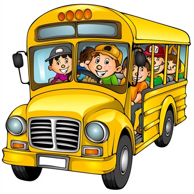 Clipart school bus fun