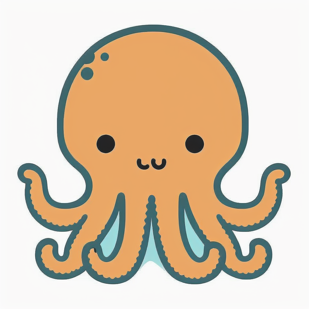 octopus drawing cliparts