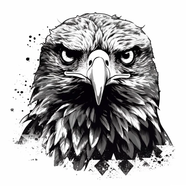 hawk head over american flag for personal use svg clipart free, in the style of aaron siskind, david yarrow, graphic black and white, multiple patterns, cut/ripped, roger deakins, stencil-based