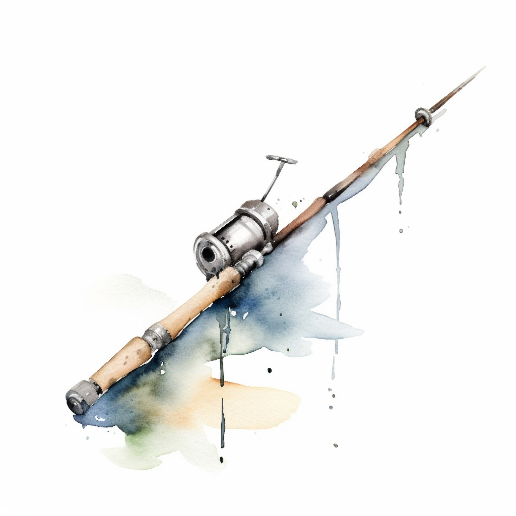 fishing pole clipart