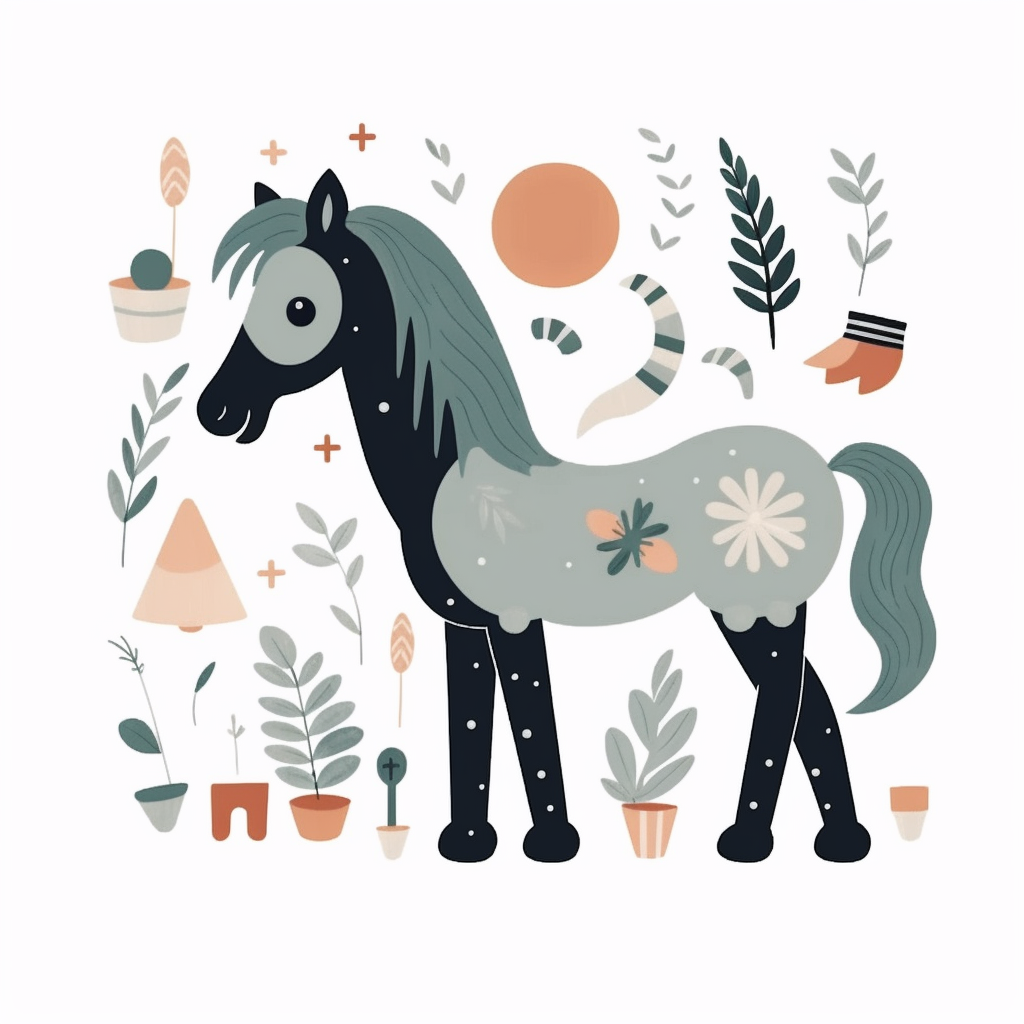 horse baby cliparts