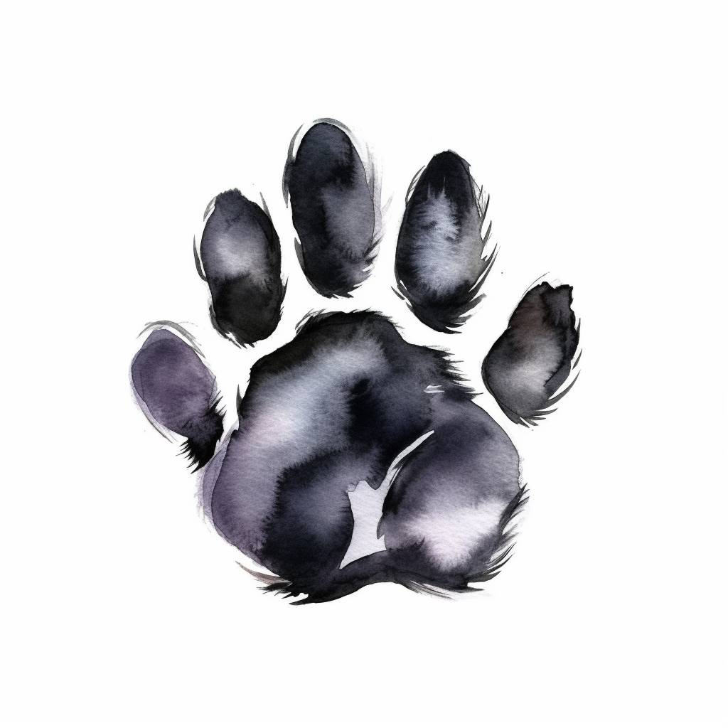cliparts paw dog