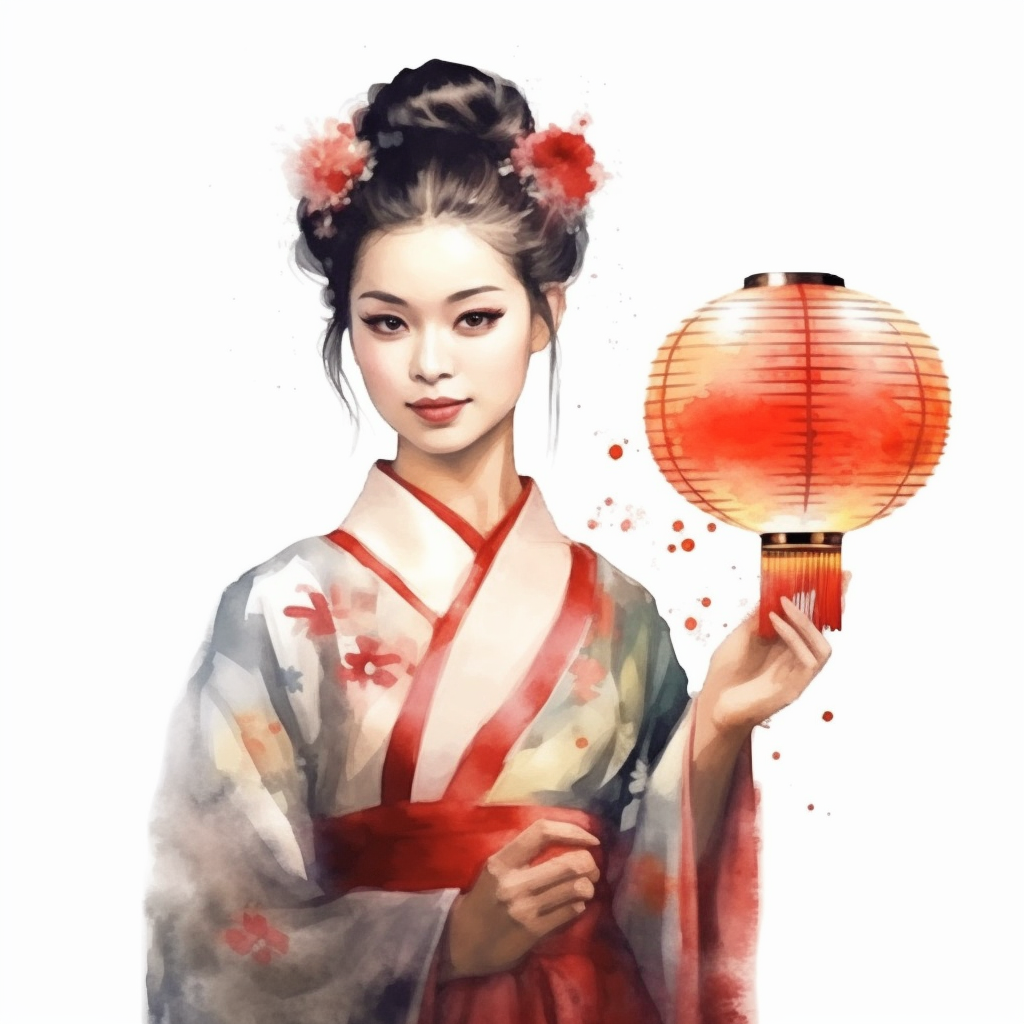 geisha cliparts