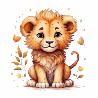 Wild and Cute: Leo Clipart