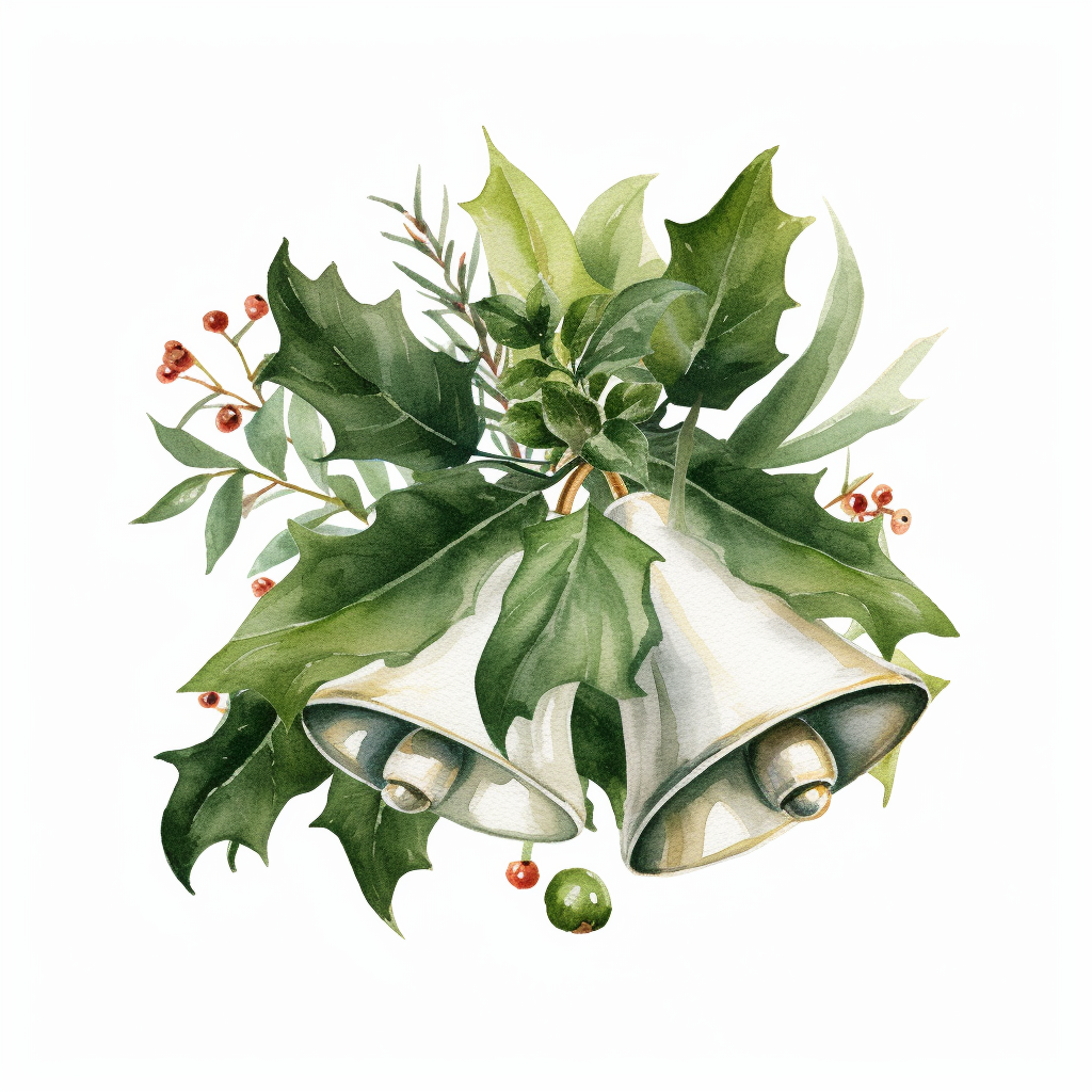 christmas leaves cliparts