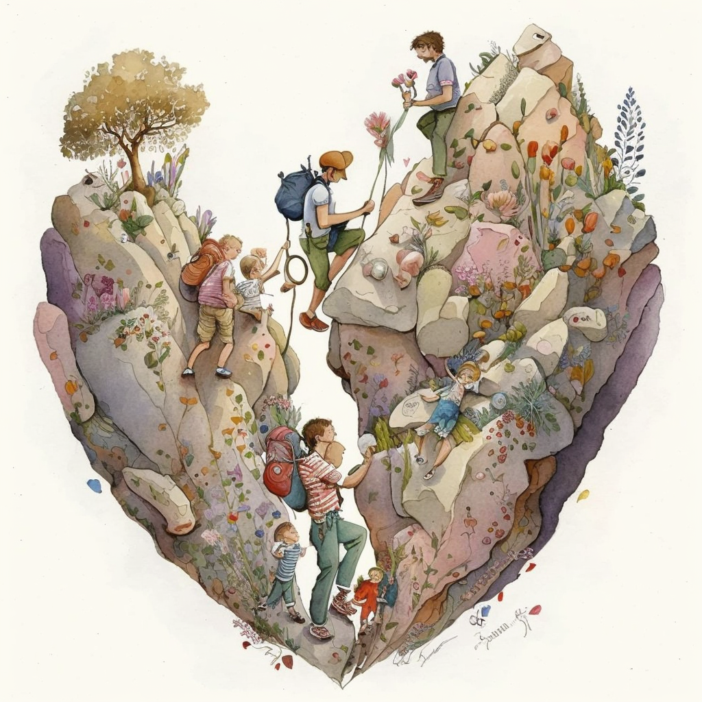 family cliparts heart