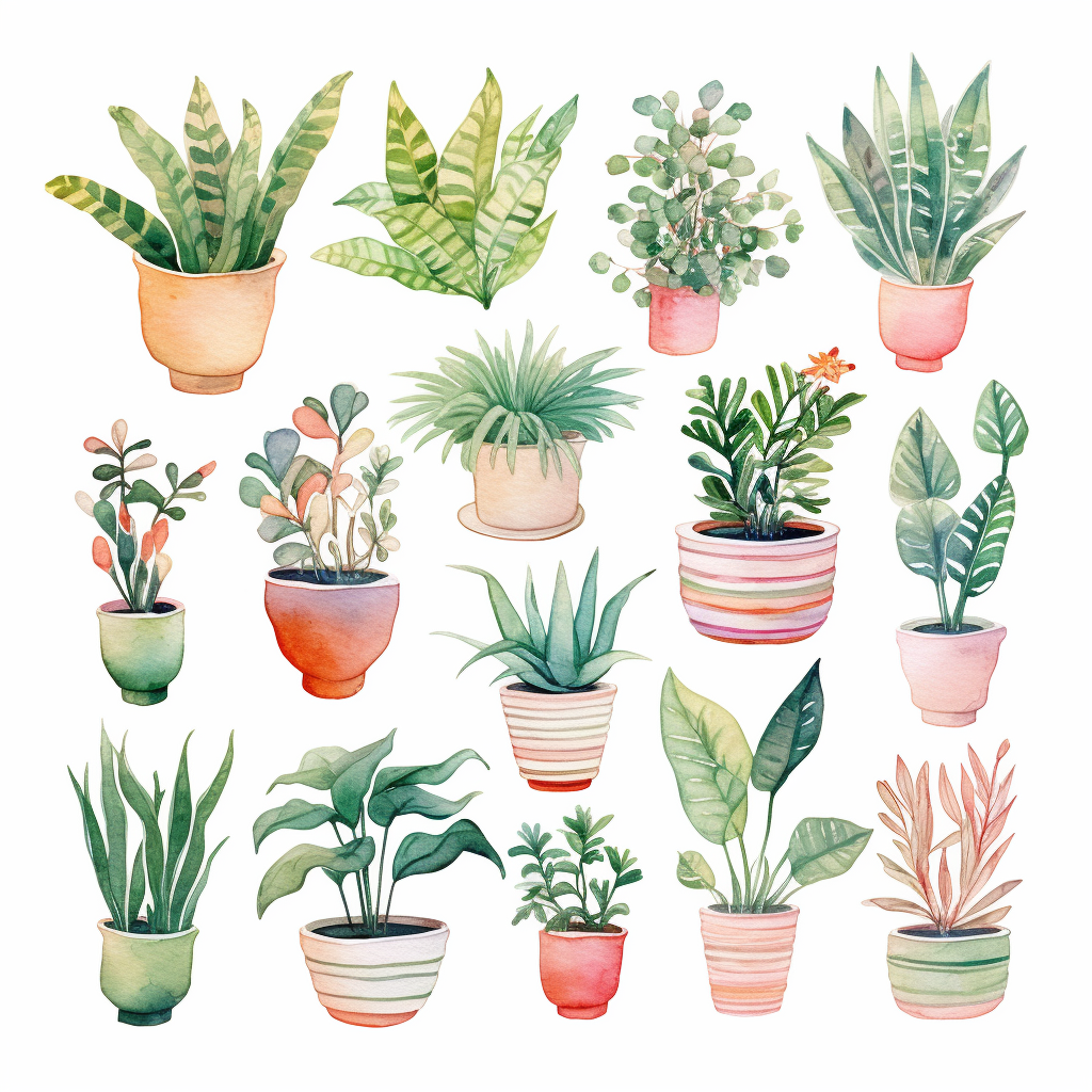house plant cliparts