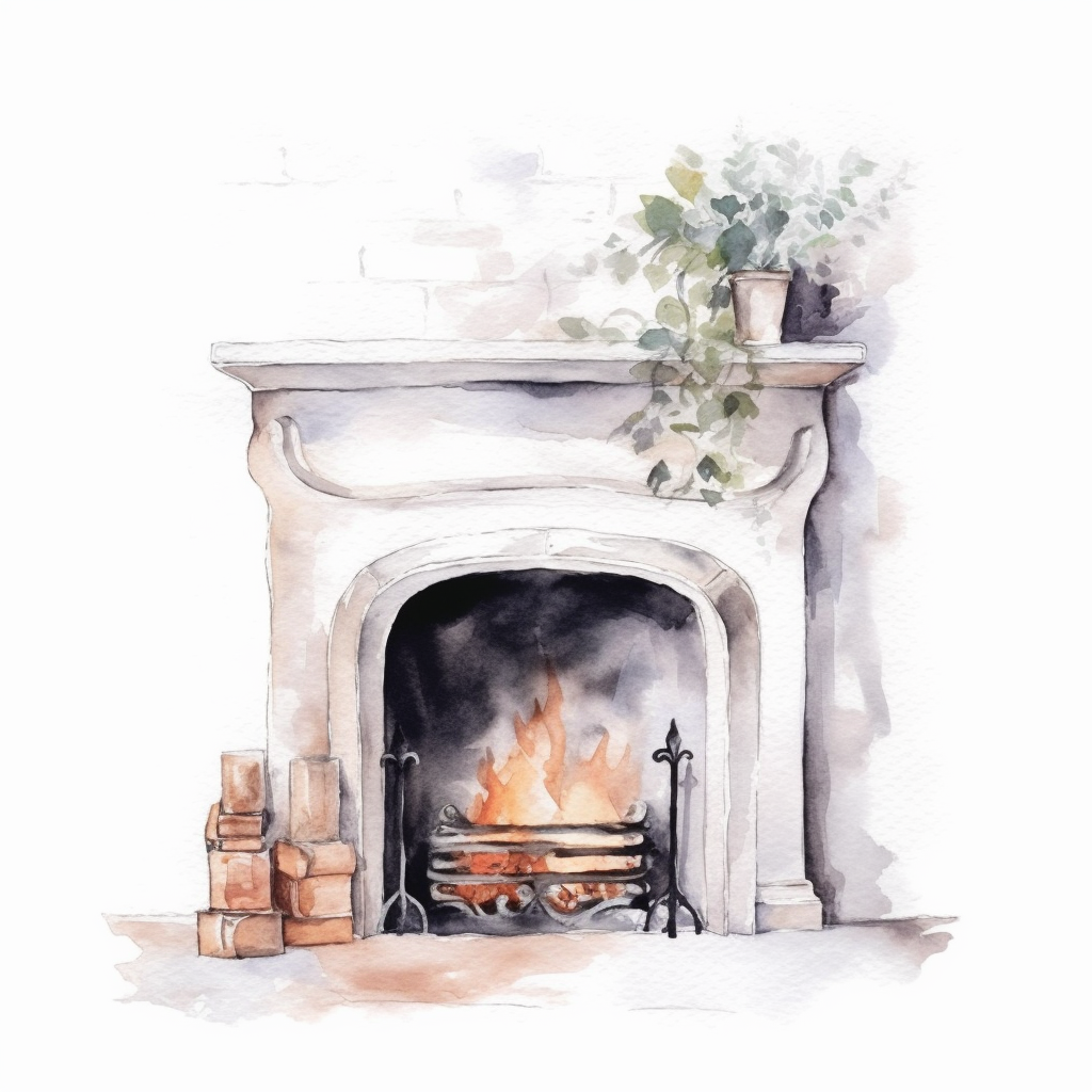 fireplace cliparts