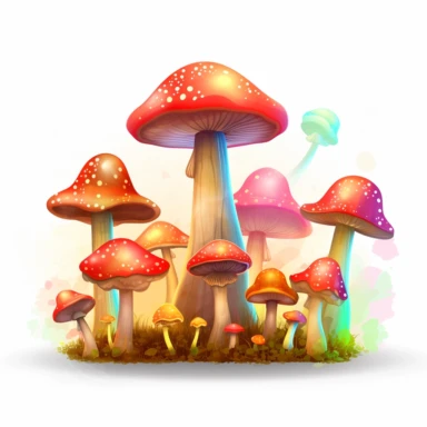 magic mushrooms clipart