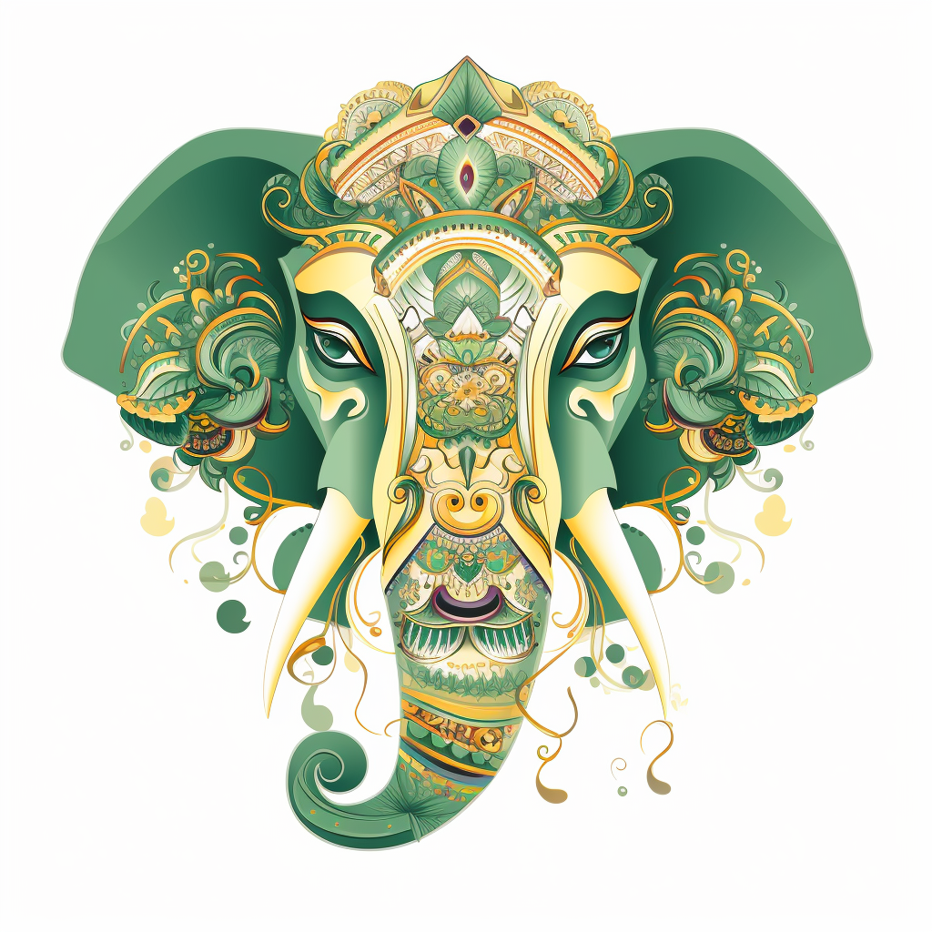 green elephant cliparts