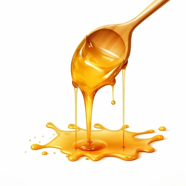 dripping honey clipart, white background