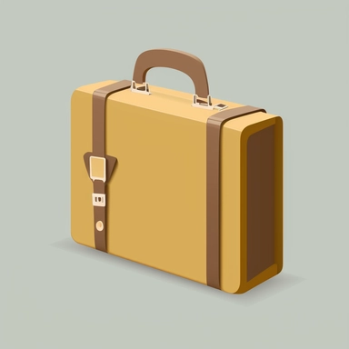 a clipart for a briefcase, simple, vector art, flat design