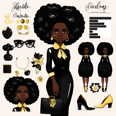 Fashion girl clipart, Girl boss clipart, Black girl png, Afro girl clipart, Black girl magic, Boss lady clipart, Black woman clipart, goodnotes, 2: 3, 4k