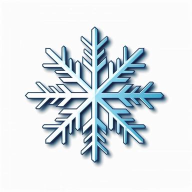 blue and cyan snowflake clipart, snowflake icon, snowflake vector cliparts, snowflake logo, in the style of flat form, naturalistic proportions, free brushwork, simple design, brushed stokes volumetric lighting megapixel flat