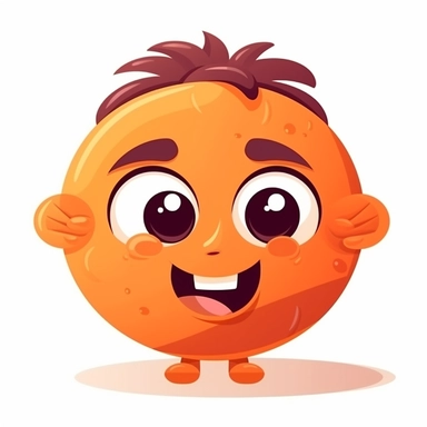 fantasy happy cute basketball player face, cartoon, clipart, mascot, isolated on white background