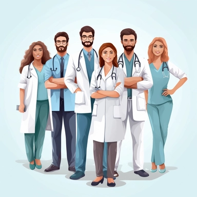 Illutration, white background, PNG clipart doctors' day