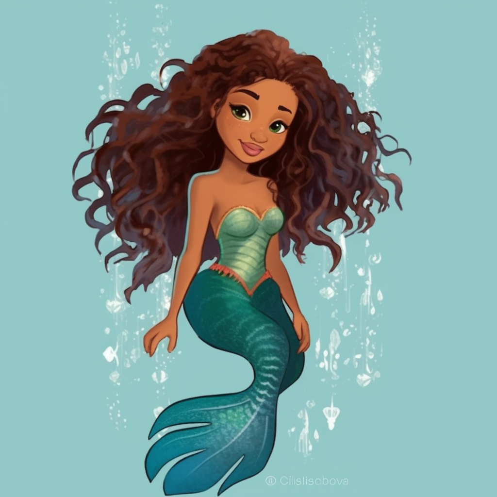 disney mermaid cliparts