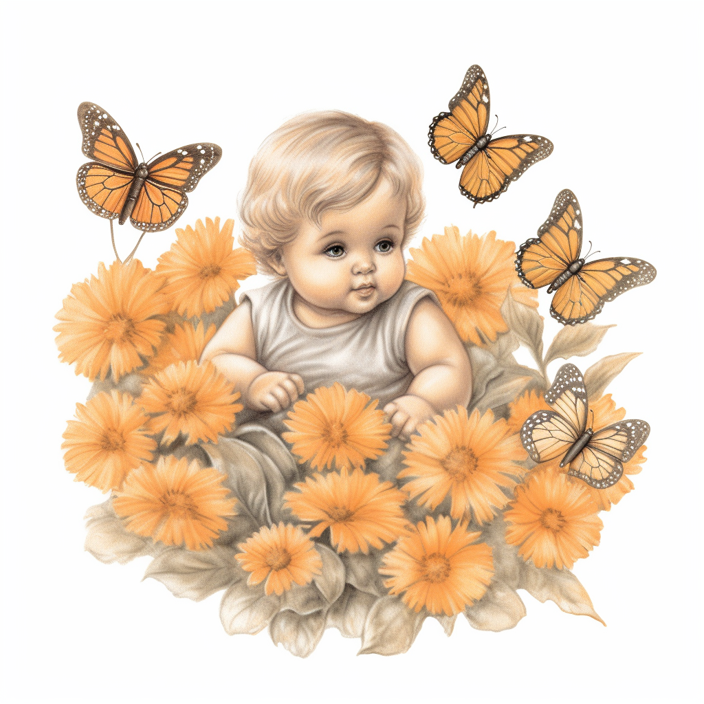 baby butterfly cliparts