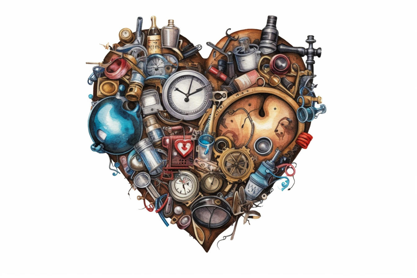 intertwined hearts cliparts