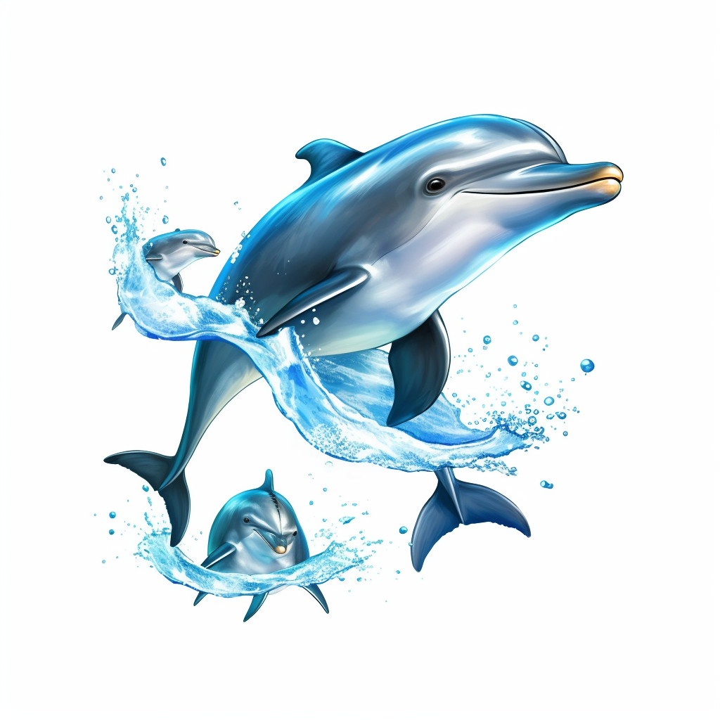 dolphins jumping cliparts