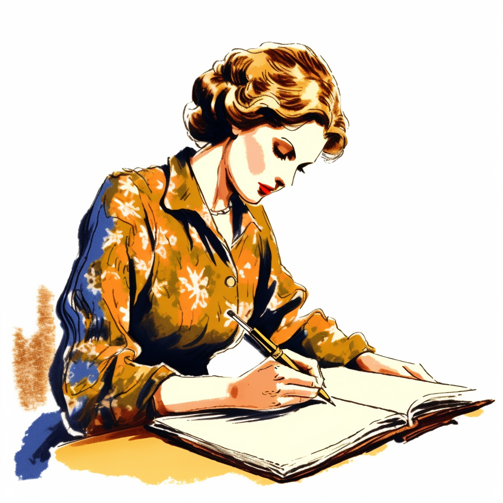 journal writing cliparts