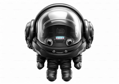 3d rendering. Black leather hand holding a large globe. Astronaut icon. African cartoon character spaceship illustration. Space travel clipart isolated on transparent background