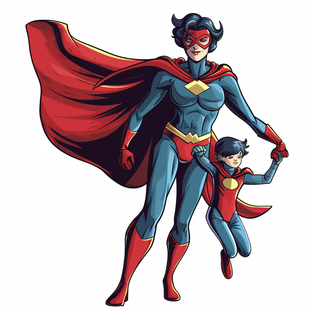 comic superhero cliparts