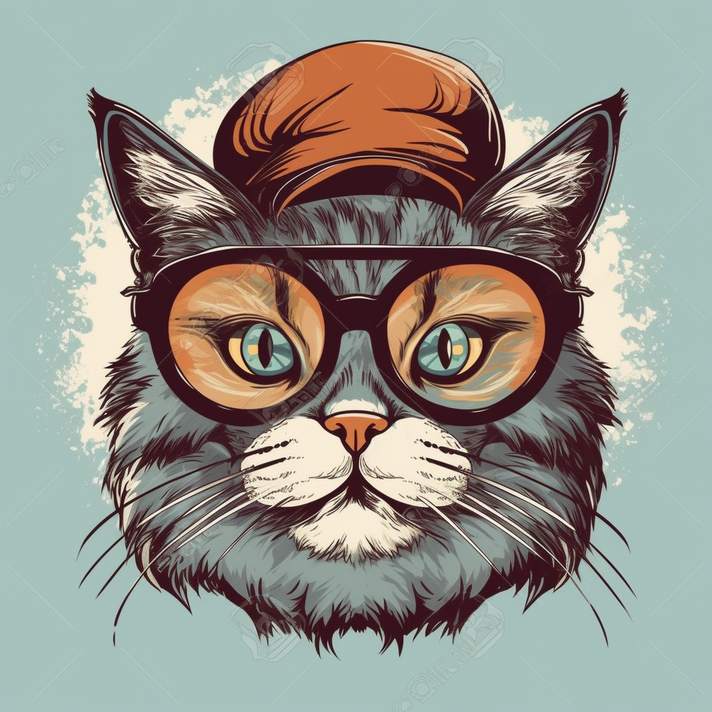 comical cats cliparts