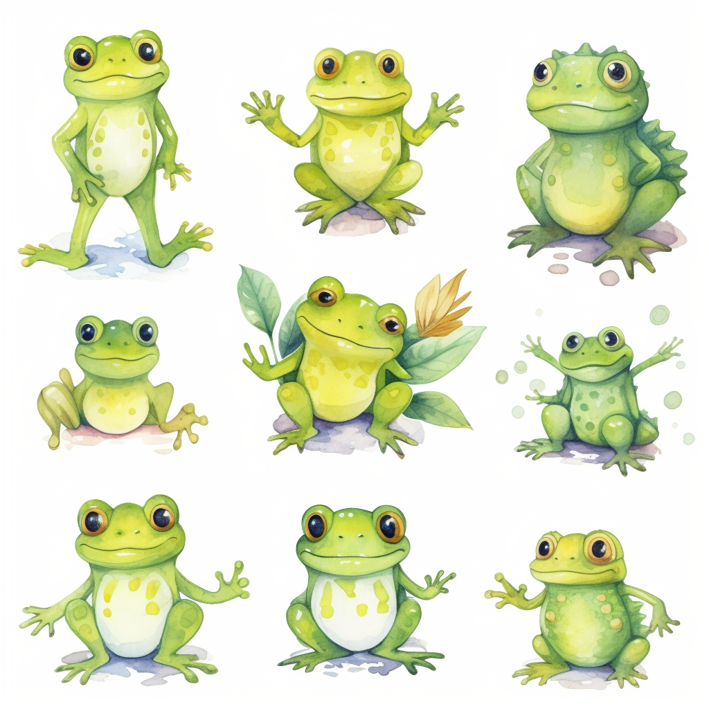 frog cartoon clipart
