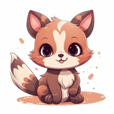 Create a clipart of a cute animal, such as a playful kitten or a friendly panda. Focus on capturing the essence of the animal's charm and innocence. Use soft lines and gentle colors to evoke a sense of warmth and approachability. This clipart can be incorporated into children's books, educational materials, or pet-related designs.