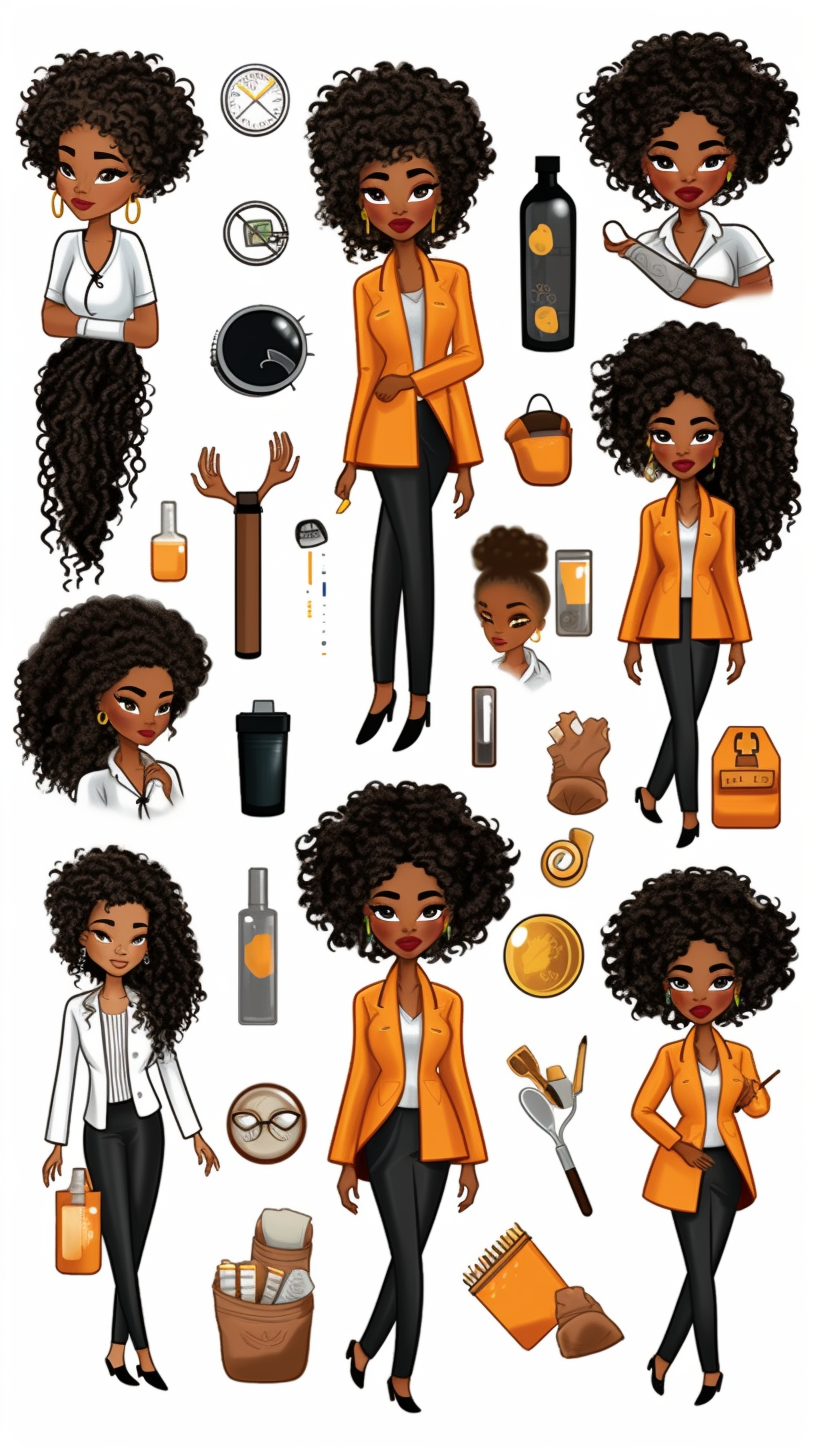 Black Nurse Planner Stickers Black Woman Healthcare Stickers African Women  Planner Stickers Black Girl Planner Stickers 