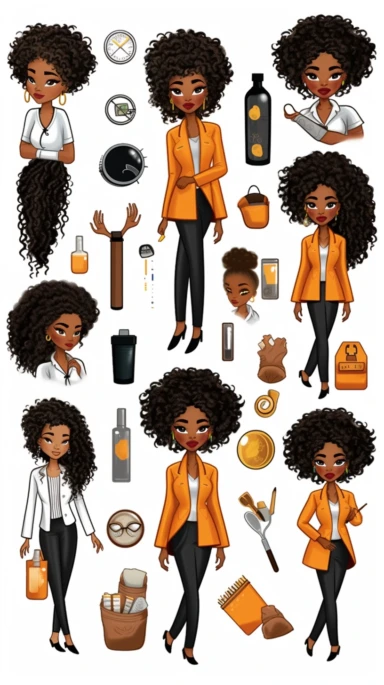 girl per grid, Nurse, lab coat, Black Girl Magic, Beautiful braided hair styles, Fashion Nova Themed Clipart, Black Girls Magic Clipart, Black Women Clipart, Black Girls PNG, Black Girl Sticker/Planner/Journal/Print Lady boss clipart, Boss Fashion clipart, Fashion Girl Clipart, Boss Girl clipart, Fashion Illustration, Afro lady clipart