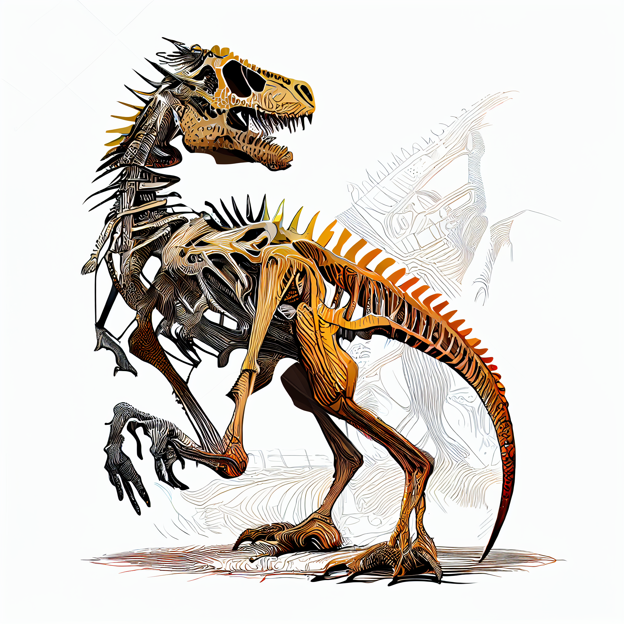 dinosaur skeleton cliparts